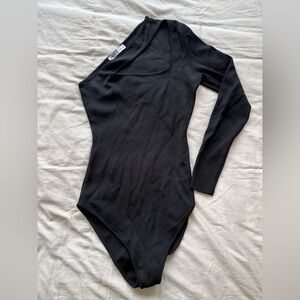 Zara Black Long Sleeve Bodysuit